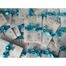 Invitatie nunta cu foaie de calc - Model 9 Invitatie nunta cu foaie de calc - Model 9