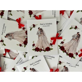 Invitatie nunta stil carticica - Model 13 Invitatie nunta stil carticica - Model 13