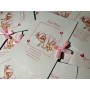 Invitatie botez carticica cu fundita - Model 19