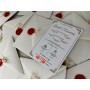 Invitatie nunta in plic alb cu sigiliu si floarea miresei - Model 13