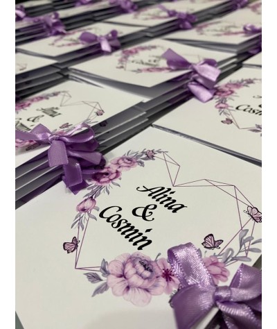 Invitatie nunta stil carticica - Model 19 Invitatie nunta stil carticica - Model 19