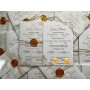 Invitatie nunta cu foaie de calc - Model 4