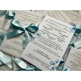 Invitatie nunta cu foaie de calc - Model 20 Invitatie nunta cu foaie de calc - Model 20