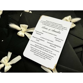 Invitatie nunta cu planta uscata - Model 20 Invitatie nunta cu planta uscata - Model 20