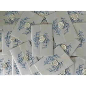 Invitatie nunta cu foaie de calc si cu sigiliu - Model 7