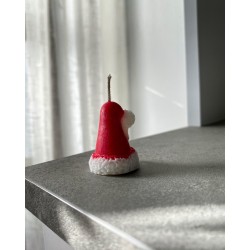 Lumanare decorativa parfumata in forma de caciulita de craciun. rosu, 10g, inaltime 5cm, latime 3cm Lumanare decorativa parfumata in forma de caciulita de craciun. rosu, 10g, inaltime 5cm, latime 3cm