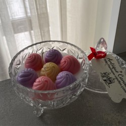 Lumanare decorativa parfumata in bomboniera - 420g, 10cm inaltime