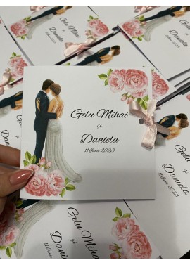Invitatie nunta stil carticica - Model 3