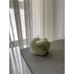 Lumanare decorativa parfumata impletita, culoare personalizabila, 4 cm inaltime, 85g