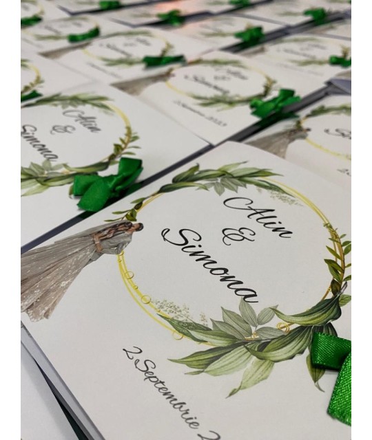 Invitatie nunta stil carticica - Model 5