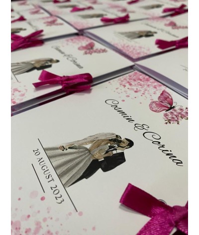 Invitatie nunta stil carticica - Model 7 Invitatie nunta stil carticica - Model 7