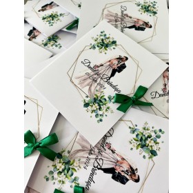 Invitatie nunta stil carticica - Model 2 Invitatie nunta stil carticica - Model 2