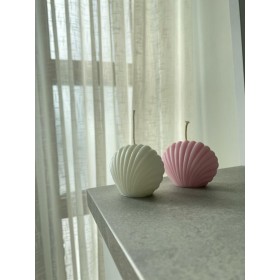 Lumanare decorativa parfumata in forma de floare de scoica, culoare personalizabila, 45g, inaltime 4.5 cm