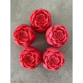 Set 5 lumanari dercorative parfumate in forma de floare de bulb de trandafir, 5 buc, 100g, inaltime 3 cm, culori personalizabile