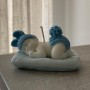 Marturie realizata din ceara in forma de bebelus, inaltime 7 cm, 55g