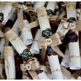 Invitatie nunta rulata - Model 2 Invitatie nunta rulata - Model 2