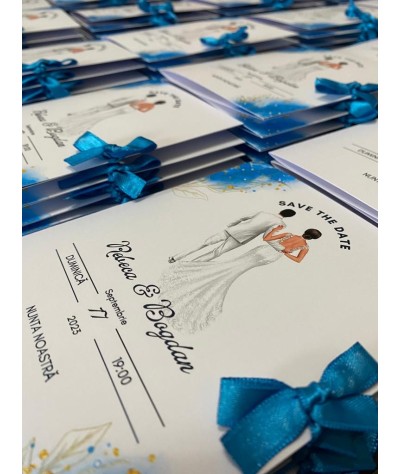 Invitatie nunta stil carticica - Model 12 Invitatie nunta stil carticica - Model 12