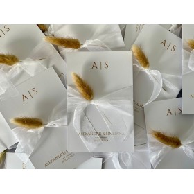 Invitatie nunta cu planta uscata - Model 9 Invitatie nunta cu planta uscata - Model 9